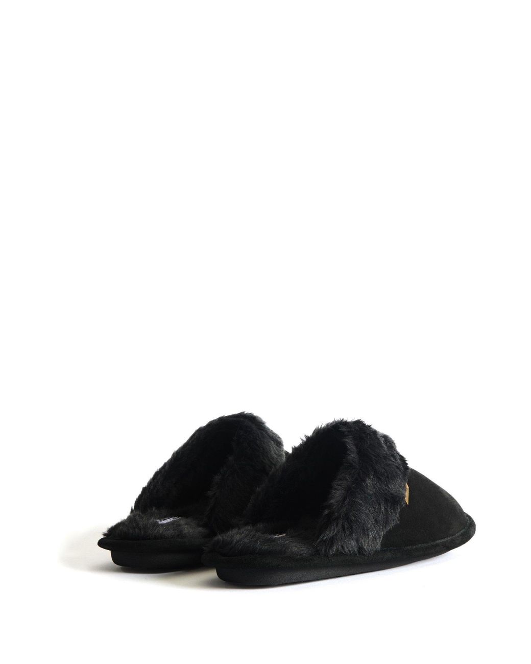 Hunter Black Mule Slipper