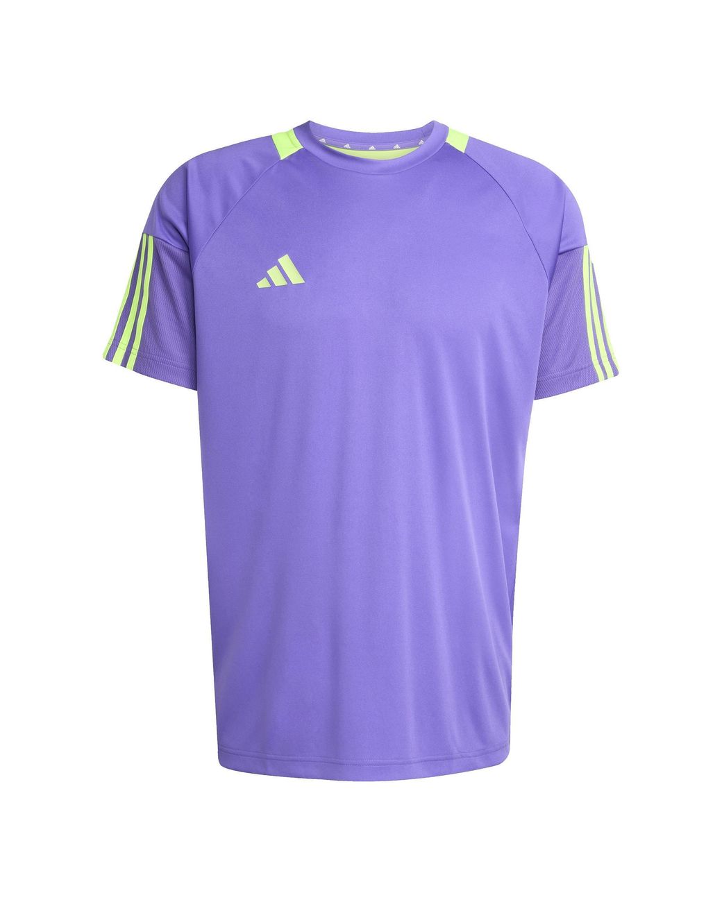 Adidas Purple Classic 3 Stripe Sereno T-Shirt for men