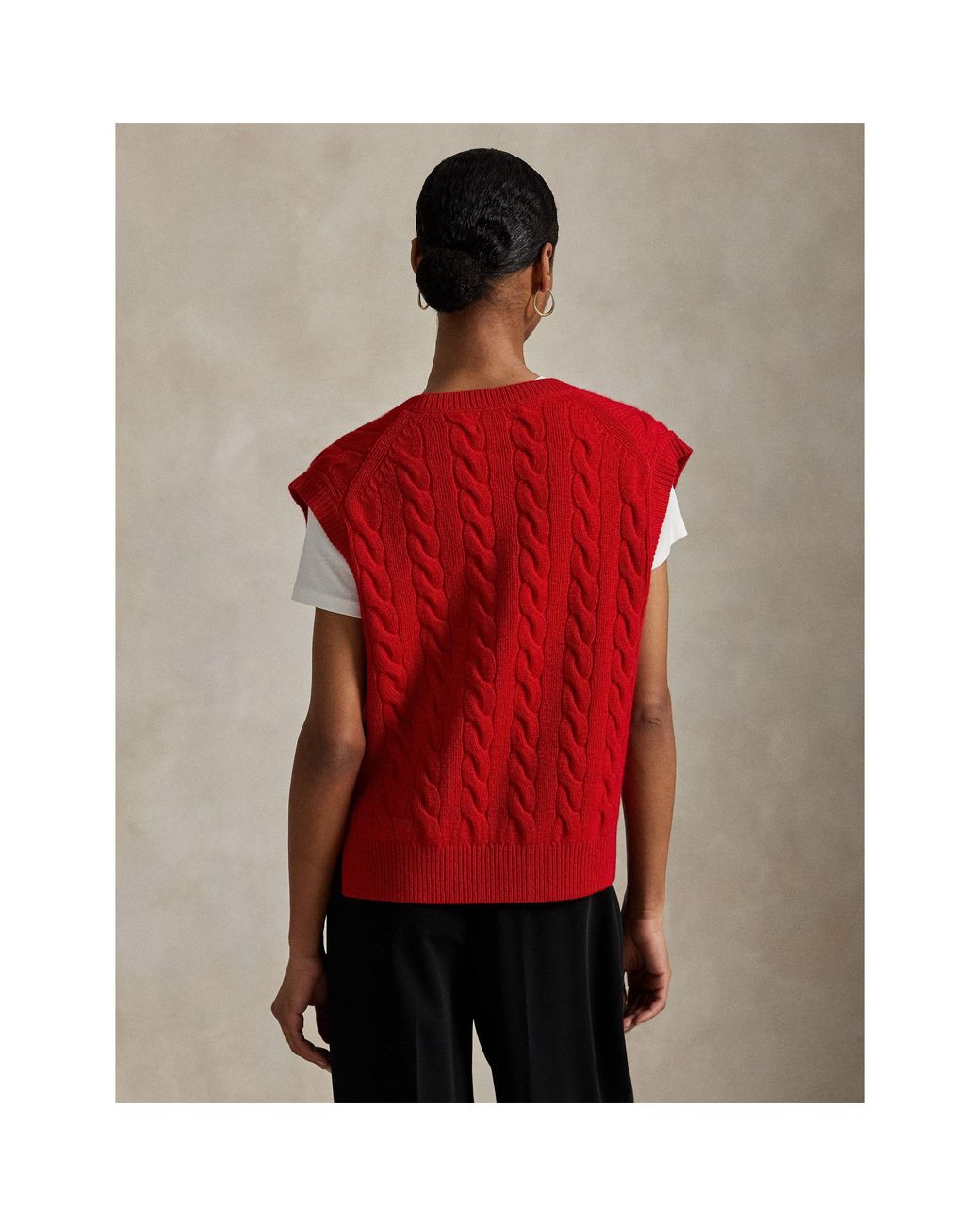 Polo Ralph Lauren Red Knitted Sweater Vest