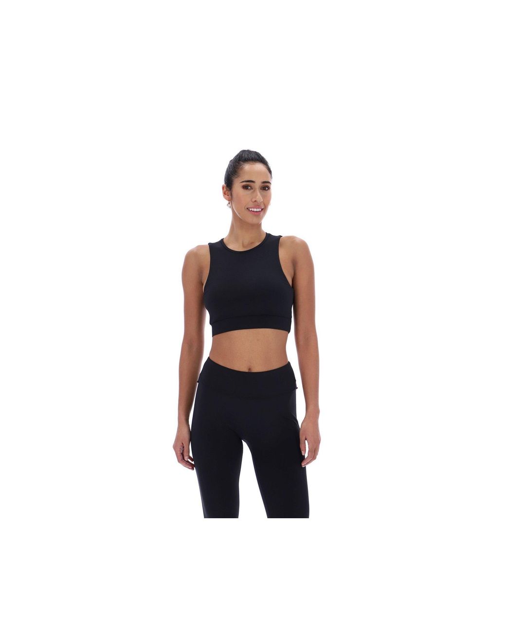 Ted Baker Black Aria Ruffle Yoga Bra