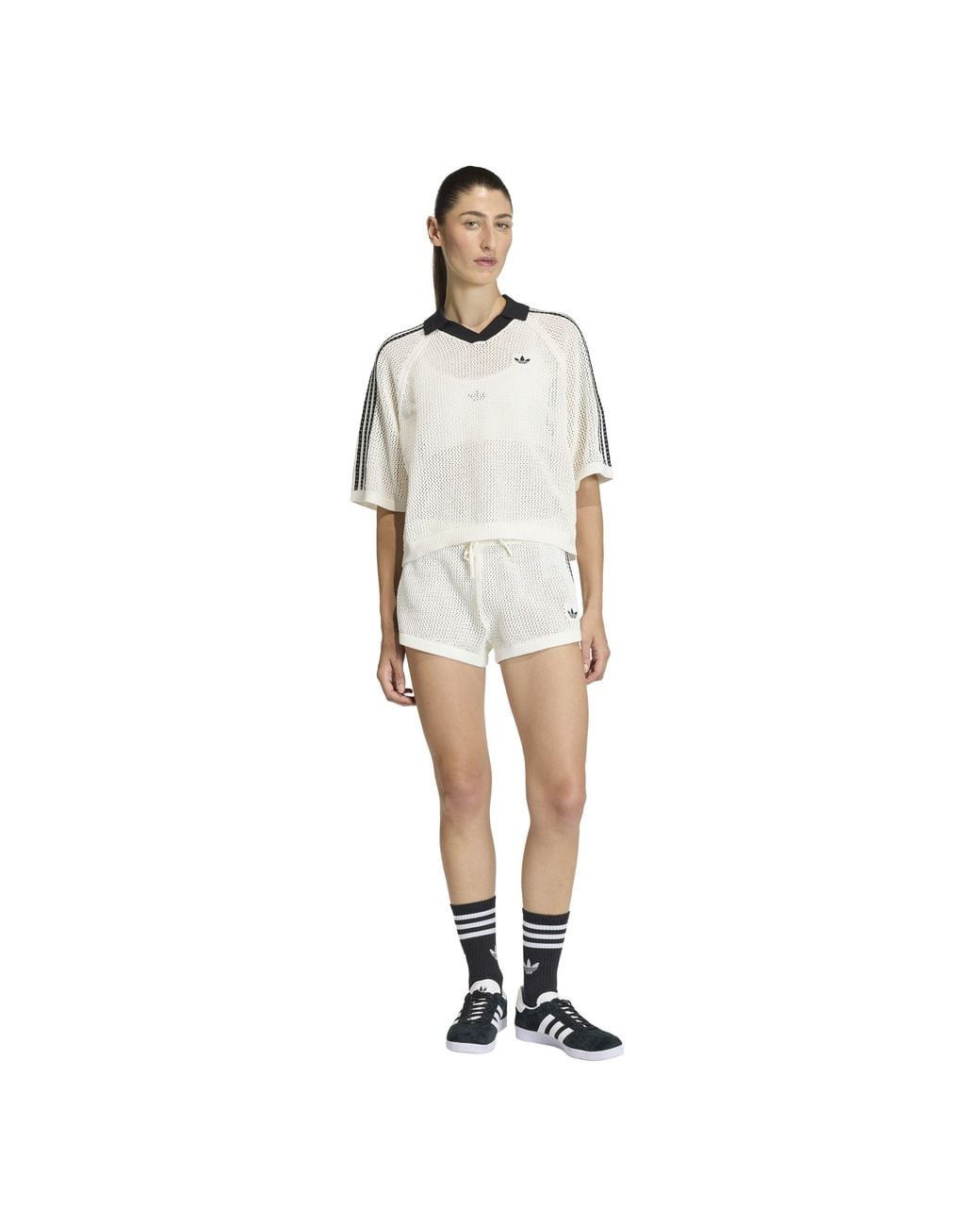 Adidas Originals White Short Sleeve Polo Shirt