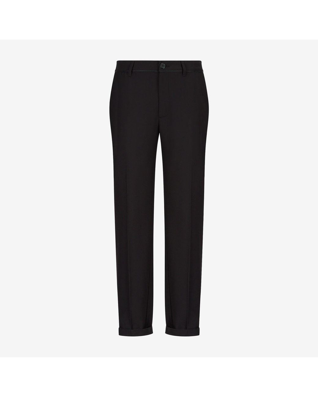 ARMANI EXCHANGE Black Pantaloni Straight Leg Trousers for men
