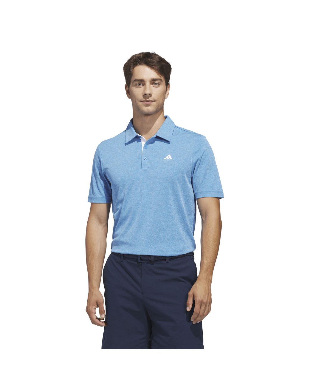 Adidas Blue Heather Polo Shirt for men