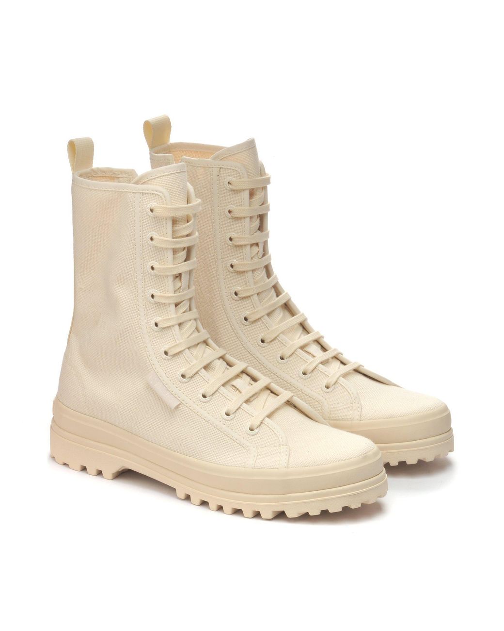 Superga Natural Alpina Canvas High-Top Trainers