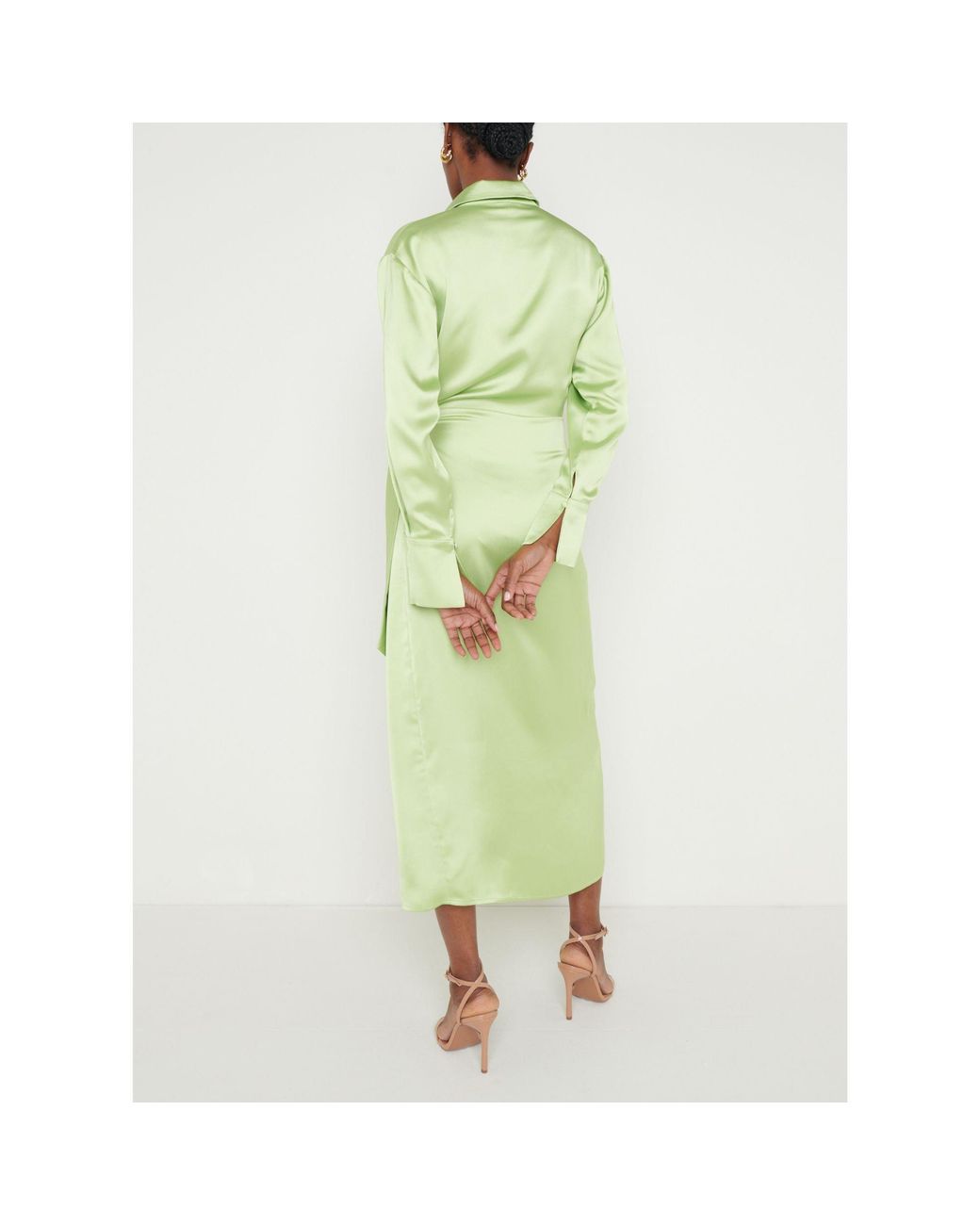 Pretty Lavish Yellow Ronnie Wrap Dress