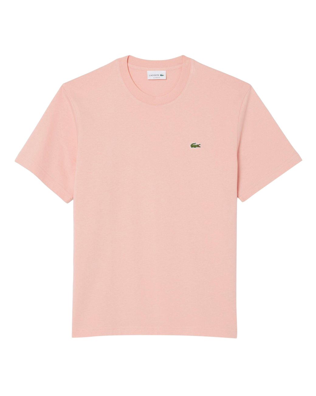 Lacoste Pink Regular Fit Small Logo T-Shirt for men