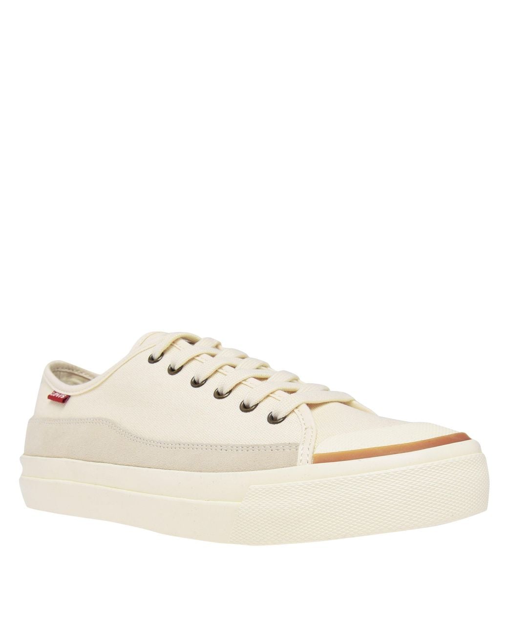 Levi's Natural Square Canvas Low Trainers for men