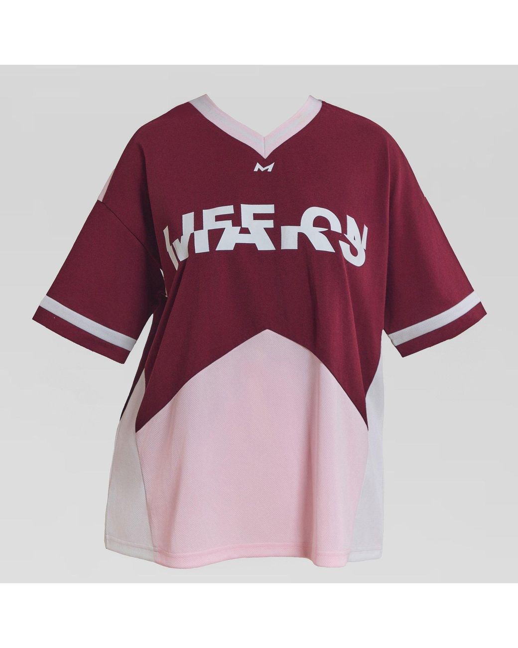 Mars the Label Red Tate Jersey Oversized T-Shirt