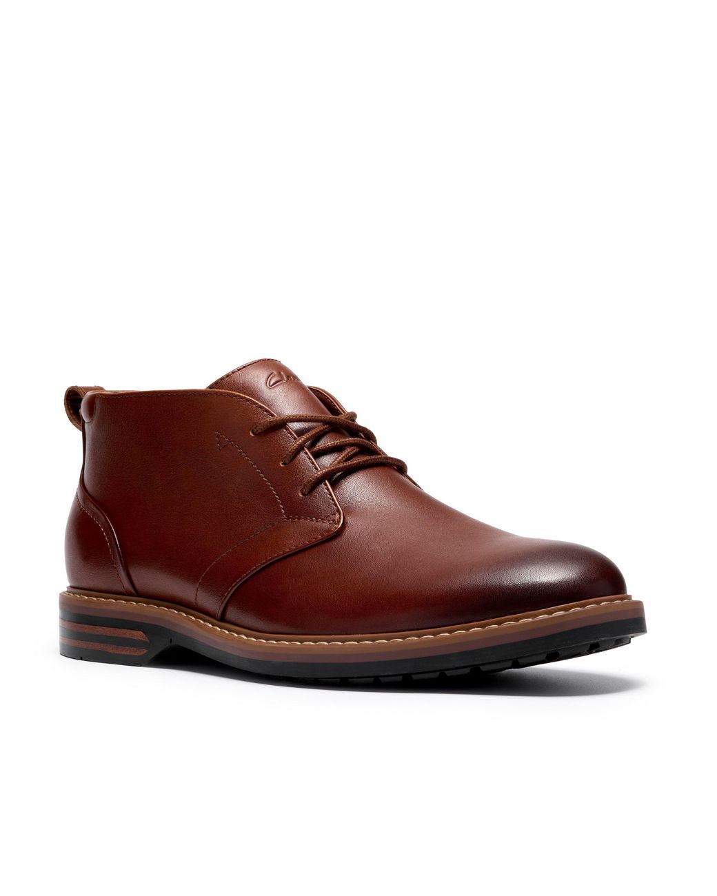 Clarks Brown Aldwin 2 Leather Waterproof Chukka Boots for men