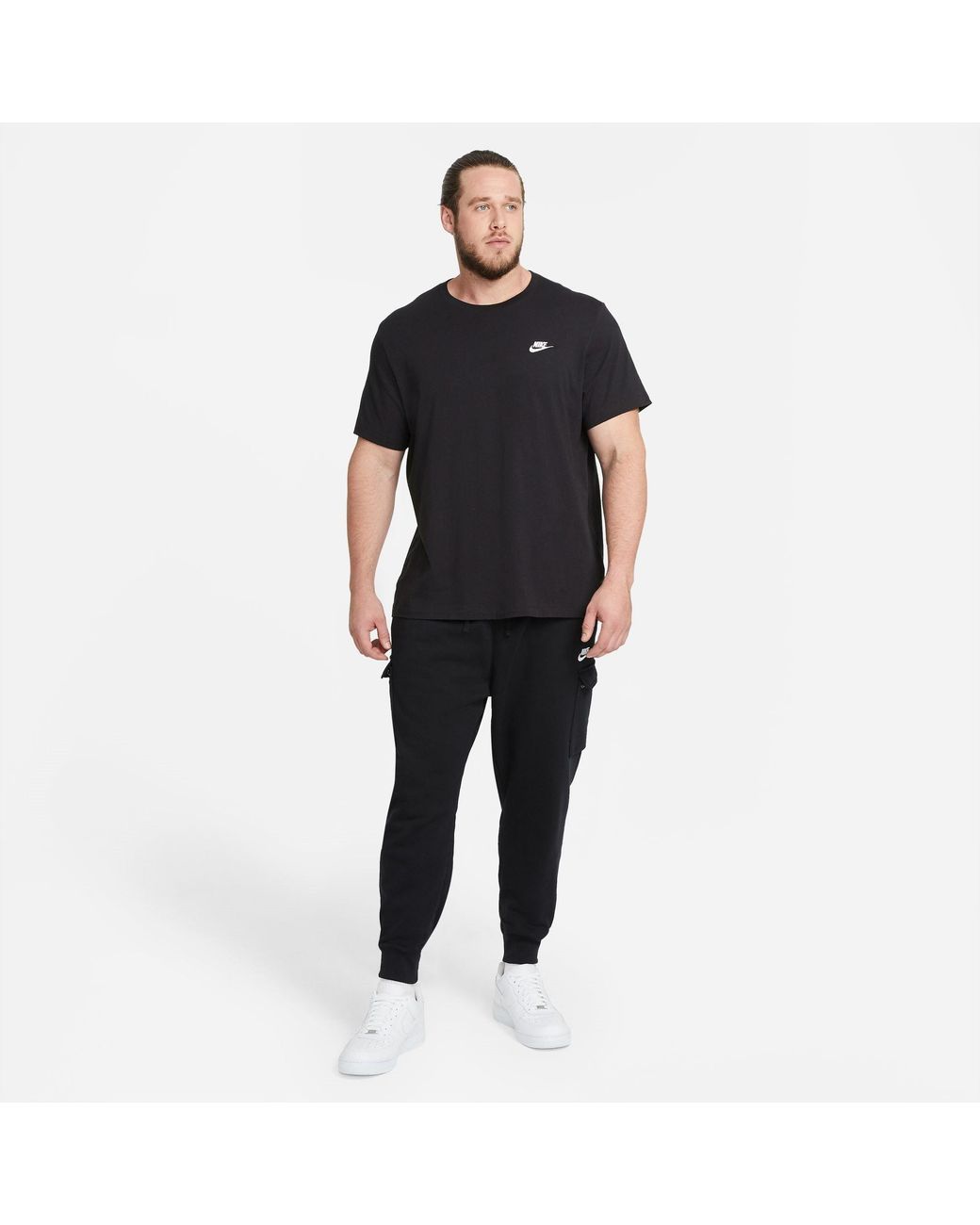 Nike Black Sportswear Club T-Shirt for men