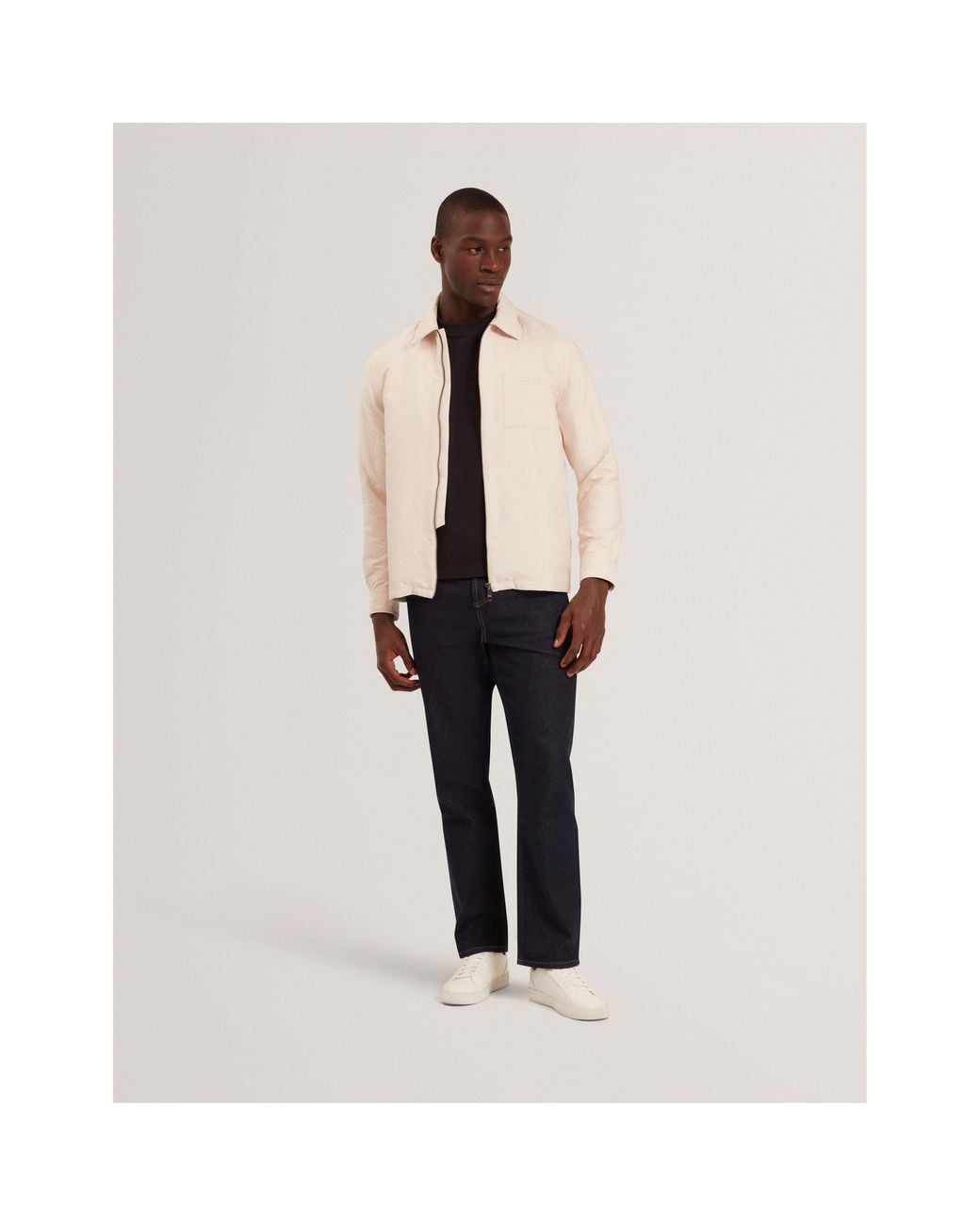 Ted Baker Natural Quilt Overshirt for men