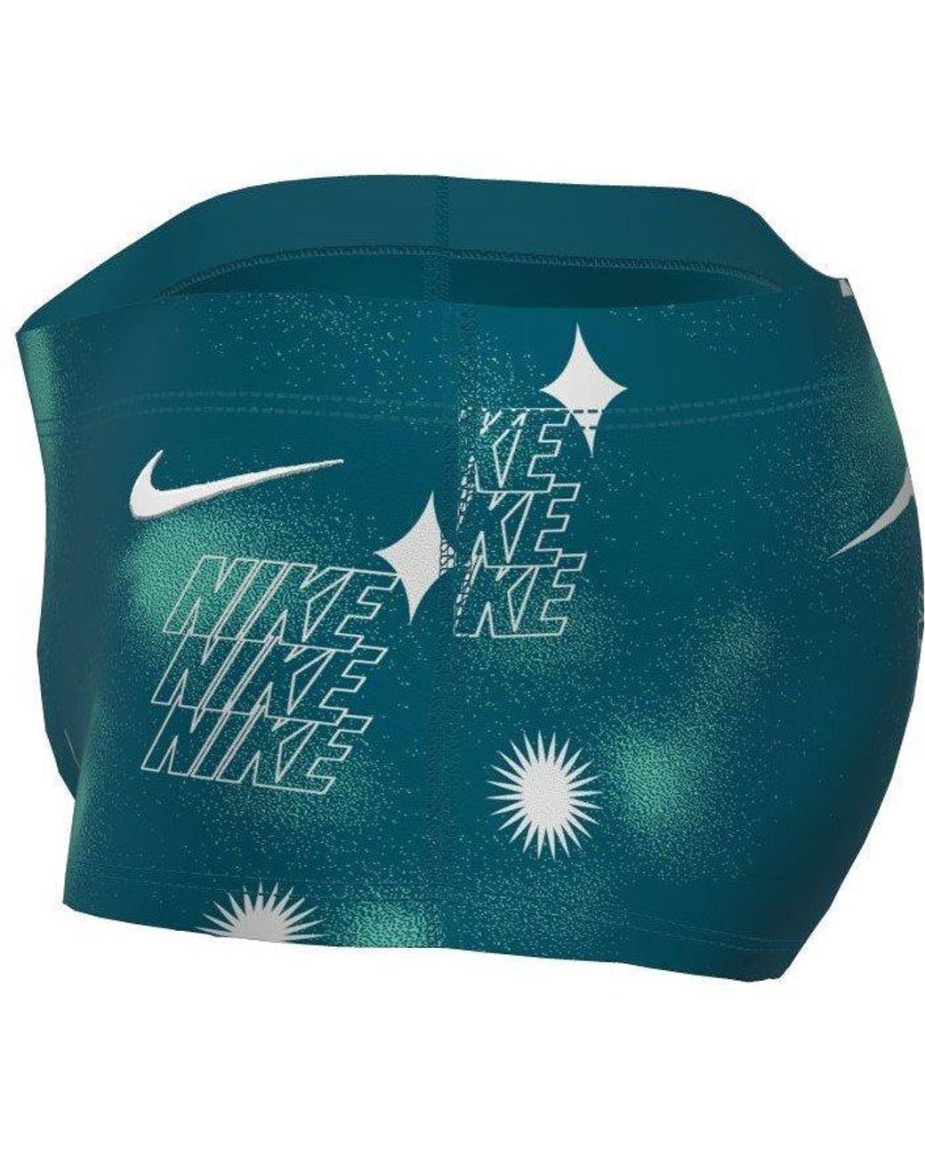 Nike Blue Hydrastrong Multi Print Square Leg Brief for men