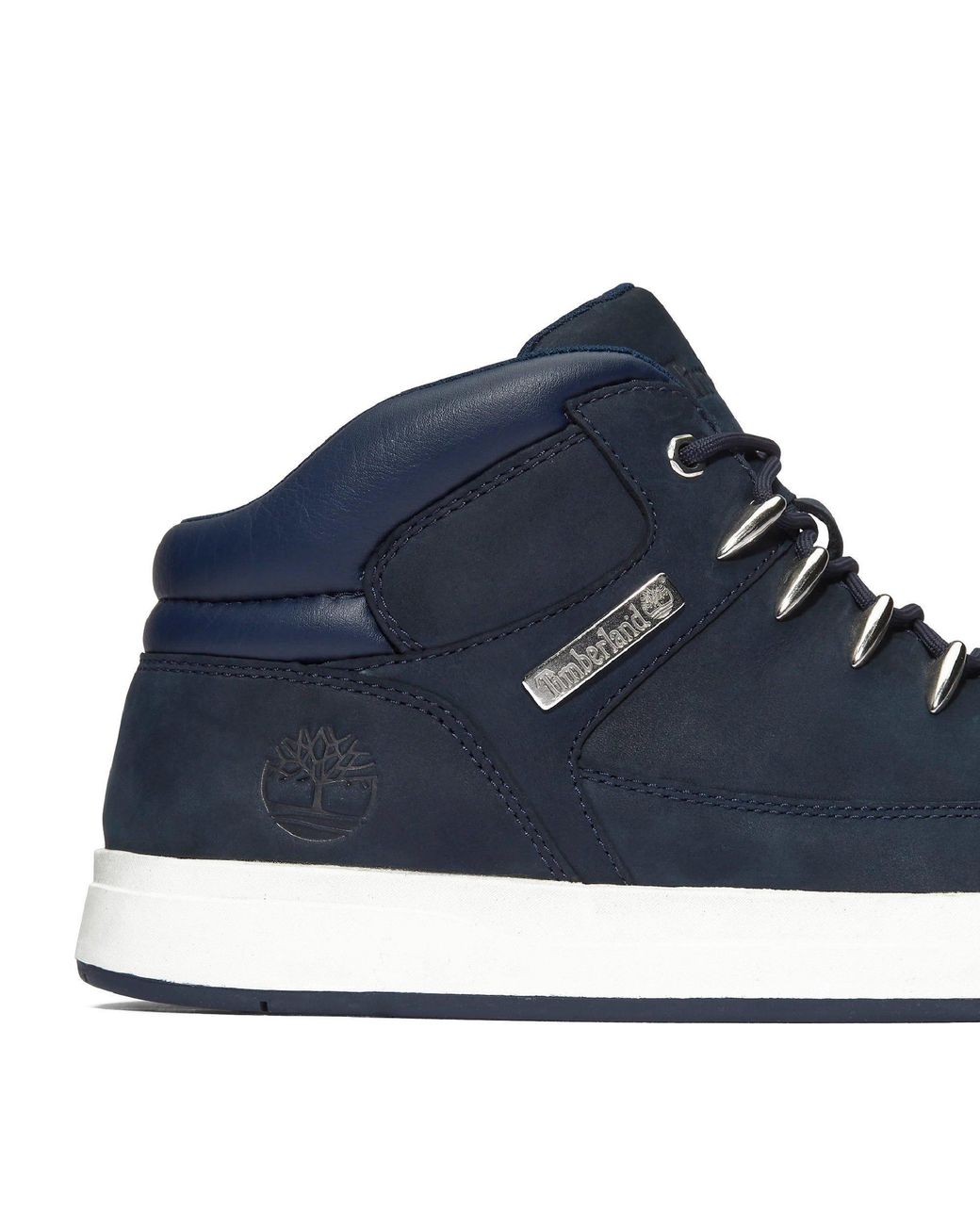 Timberland Blue Davis Square Mid Leather Hiker Boots for men