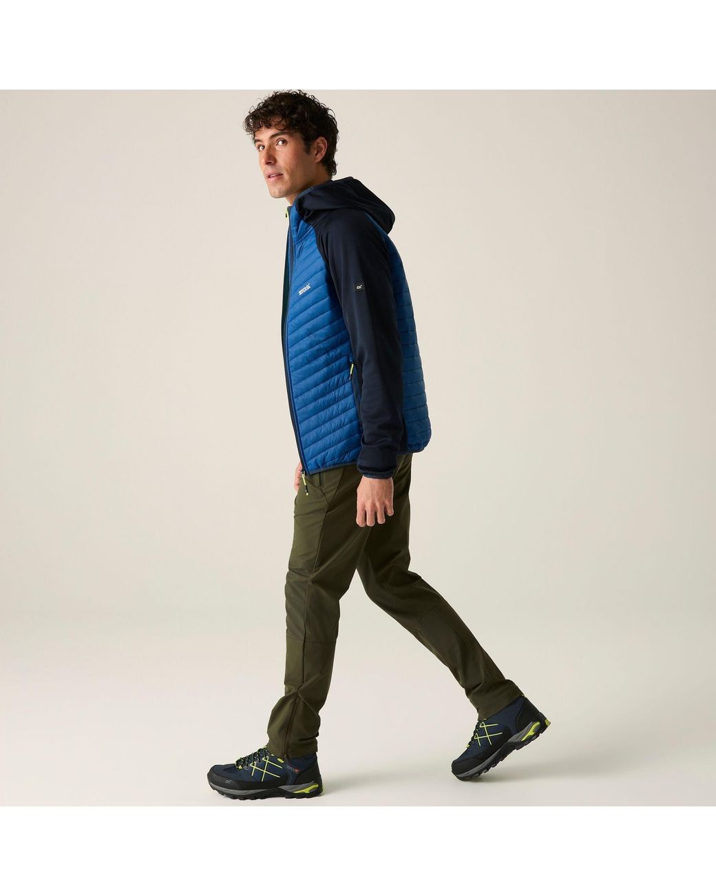 Regatta Blue Andreson Hybrid Water-Repellent Jacket for men