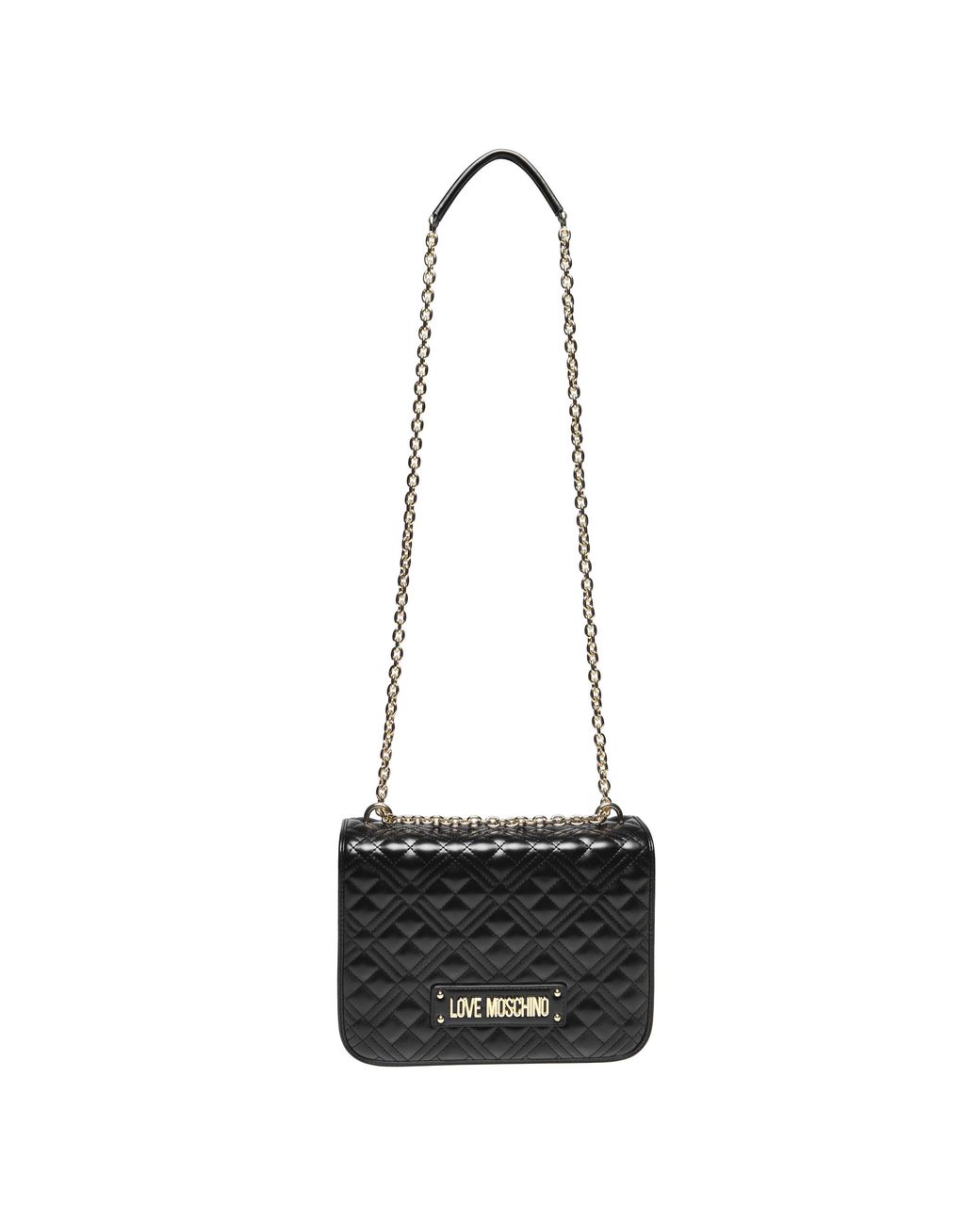 Love Moschino Black Super Quilted Chain Shoulder Bag