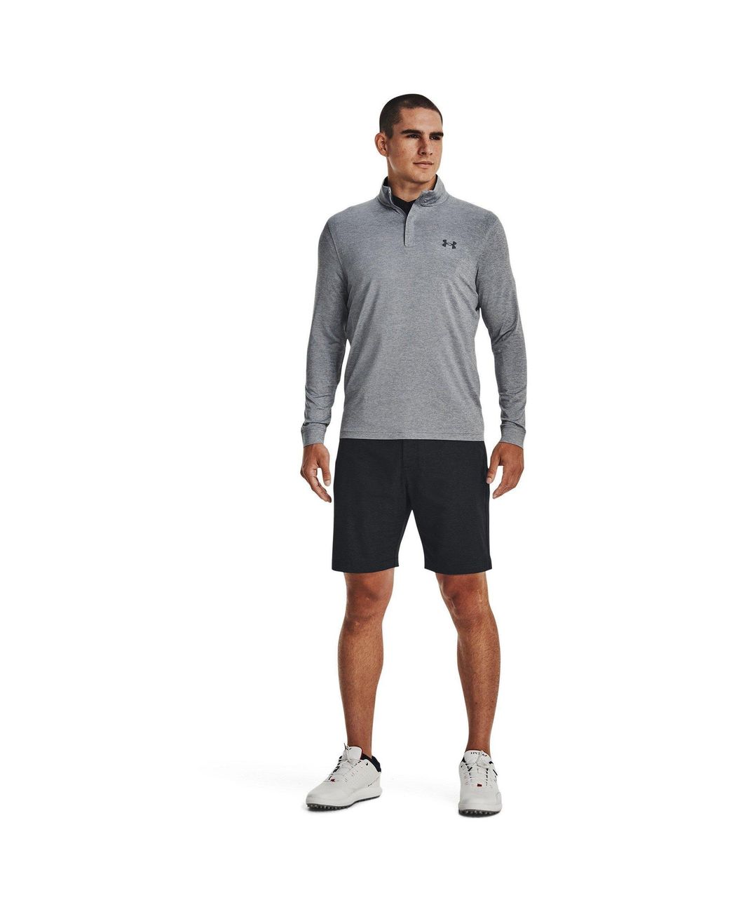 Under Armour Gray Match Play ¼ Zip for men