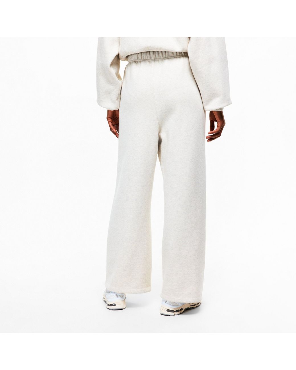 Fear Of God White Open Hem Fleece Joggers