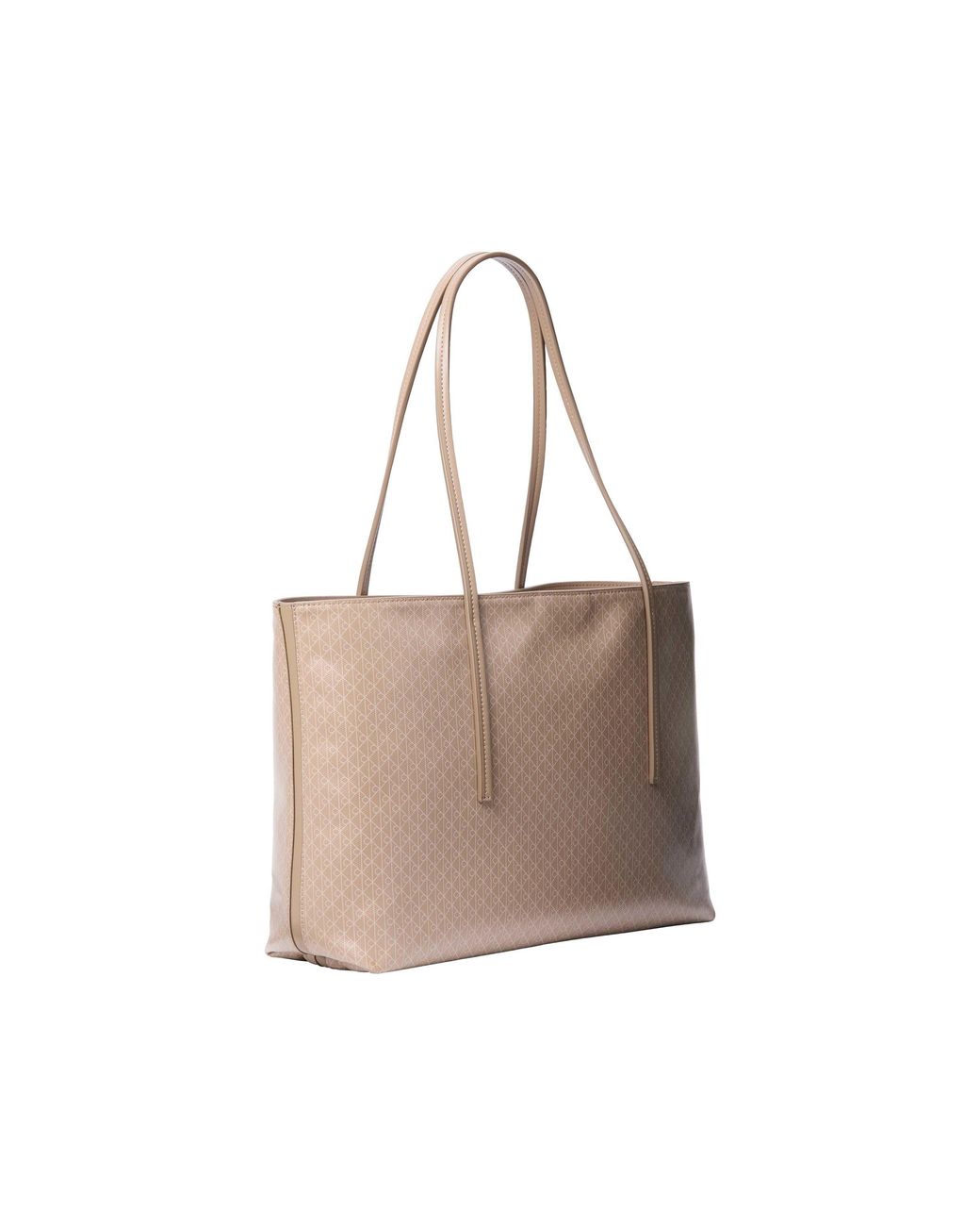 Calvin Klein Natural Ck All Over Print Tote Bag