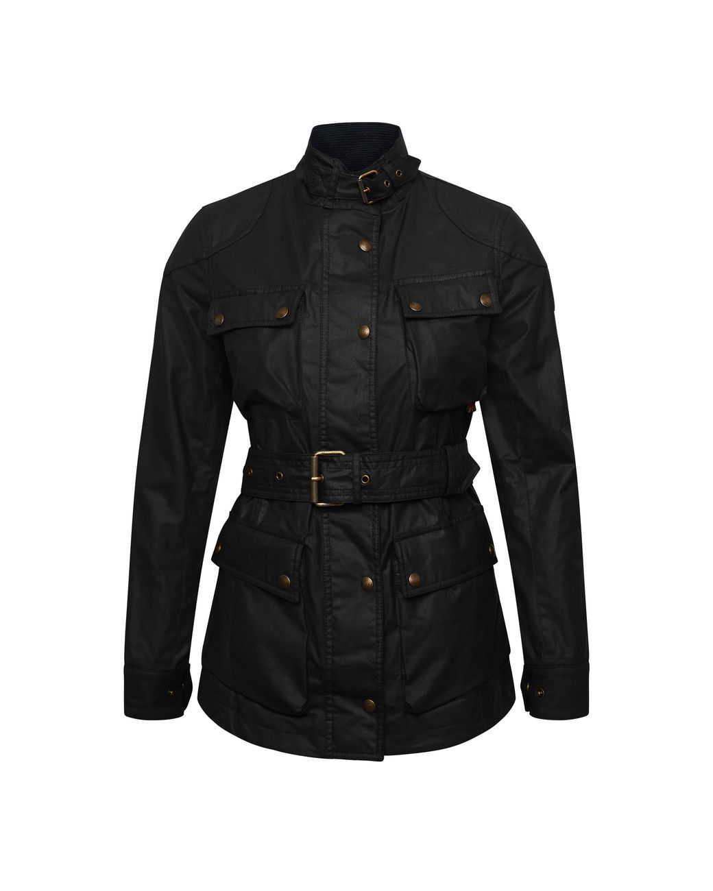 Belstaff Black Waxed Cotn Ld64