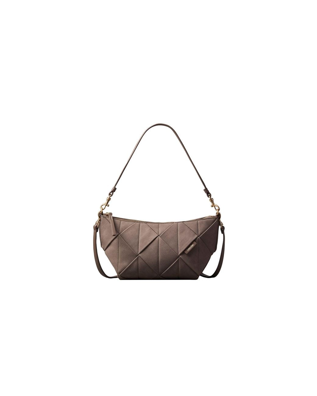 Calvin Klein Brown Woven Shoulder Bag