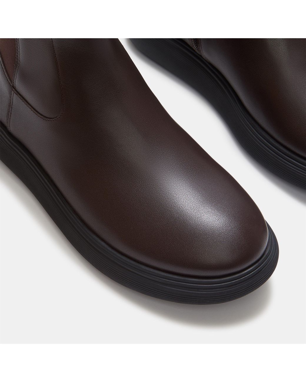 Fitflop Brown Iq-Comff Leather Knee-High Boots
