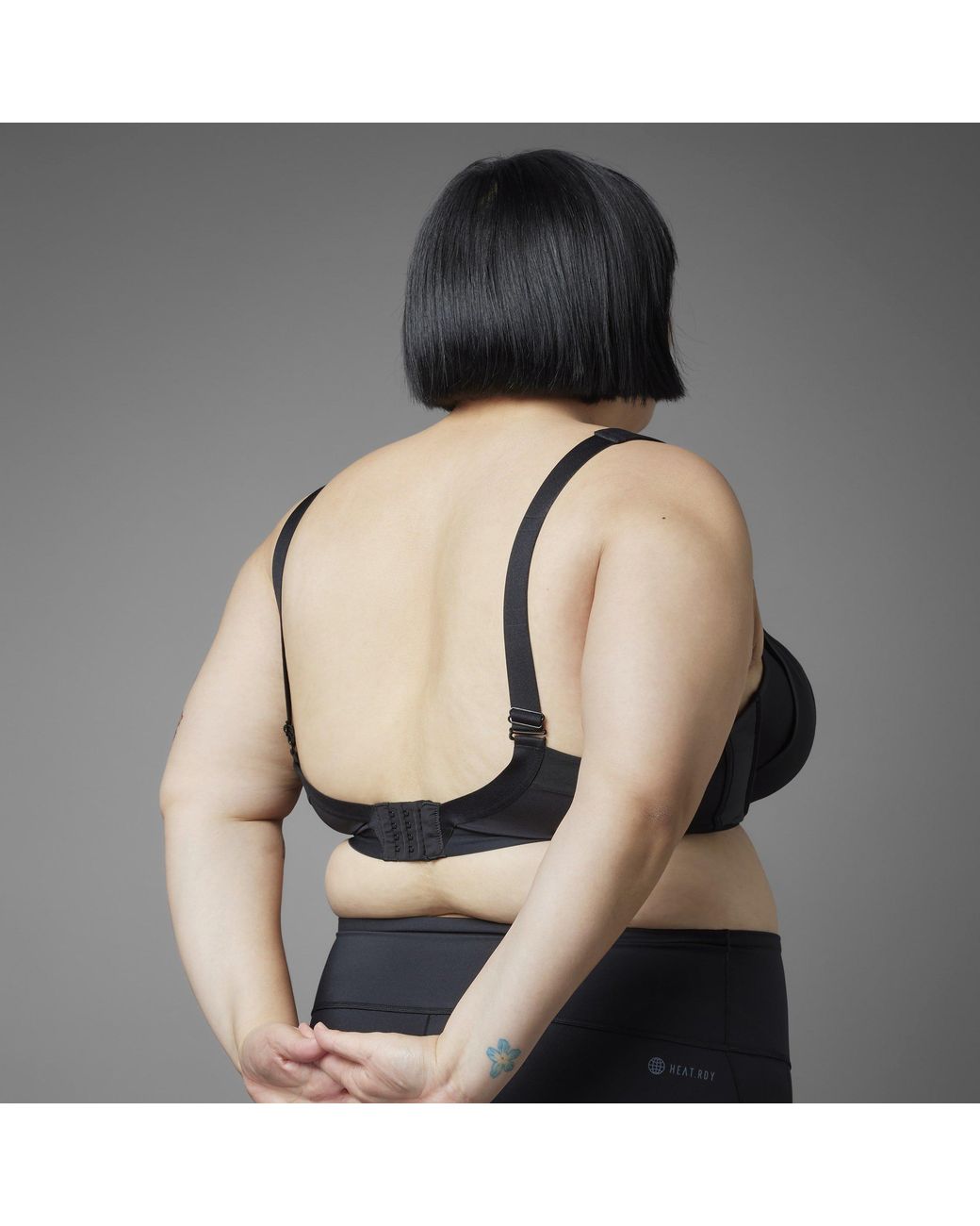 Adidas Blue Collective Power Luxe High Support Medium Impact Sports Bra (Plus Size)