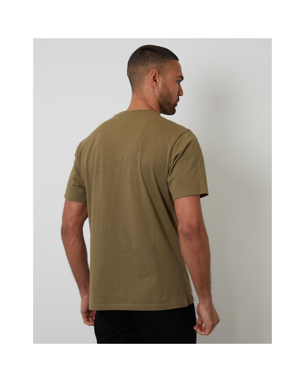 Threadbare Green Garfunkel Regular Fit T-Shirt for men