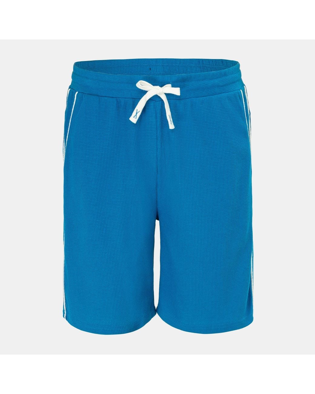 Fabric Blue Waffle Shorts for men
