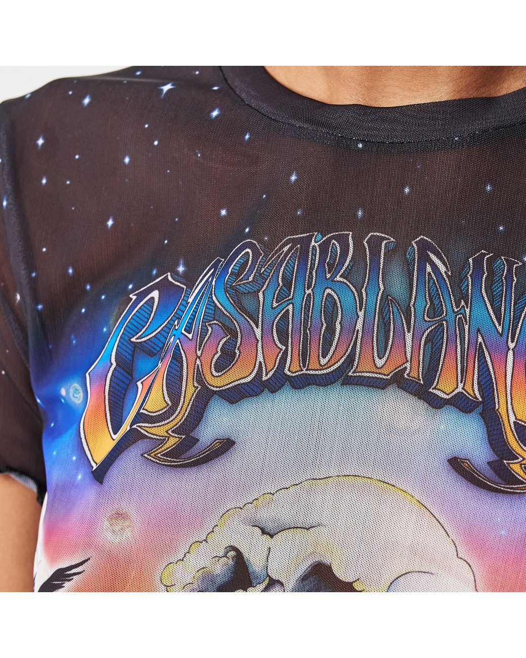 Casablanca Blue Baby Tee