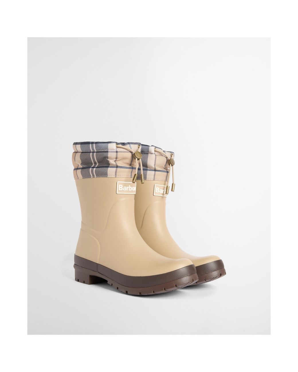 Barbour Natural Mowbray Mid Mid-Height Waterproof Wellies