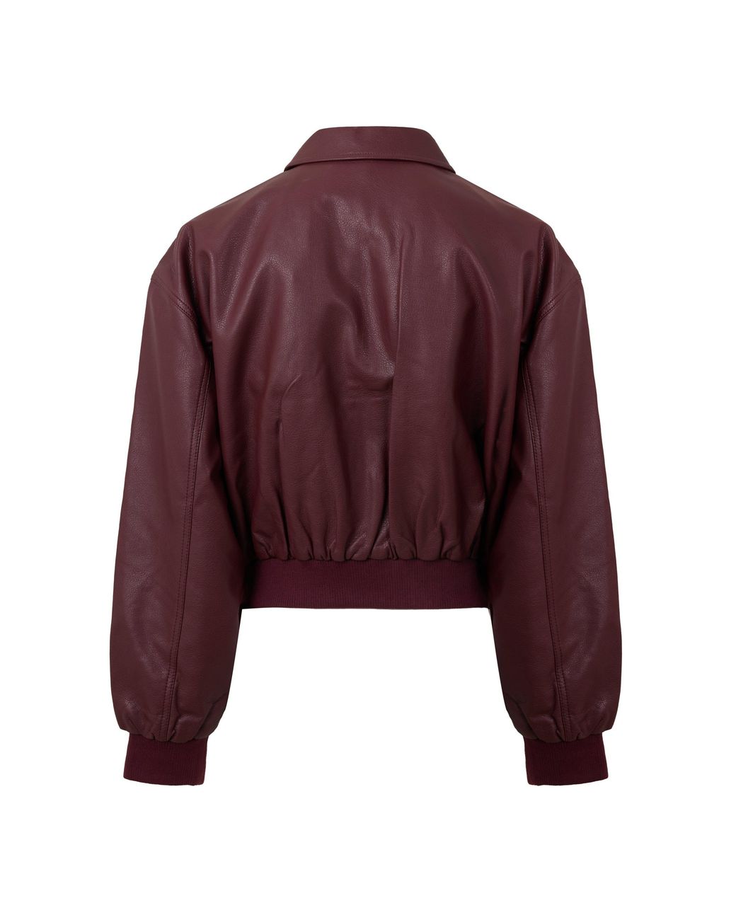 GOOD AMERICAN Purple Better Than Leather Oversized-Fit Jacket