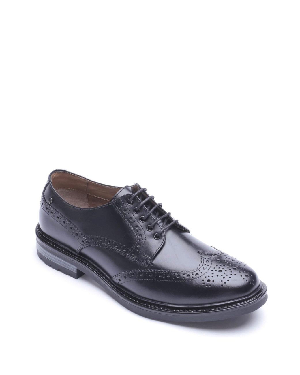 Base London Blue Tanner Leather Brogues for men