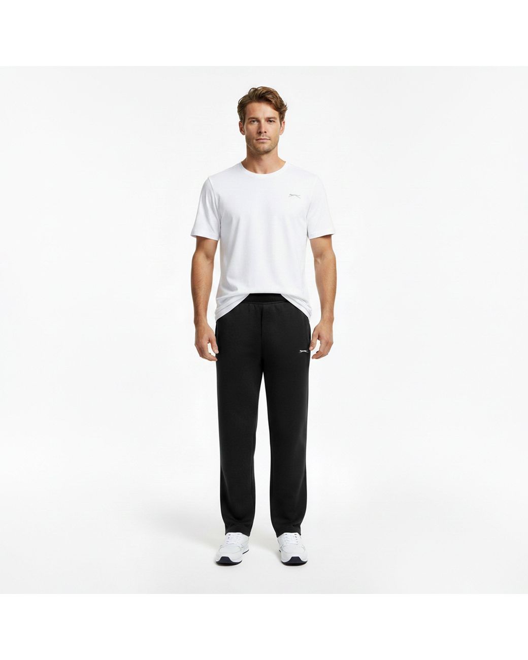 Slazenger 1881 Black Open Hem Fleece Pants for men