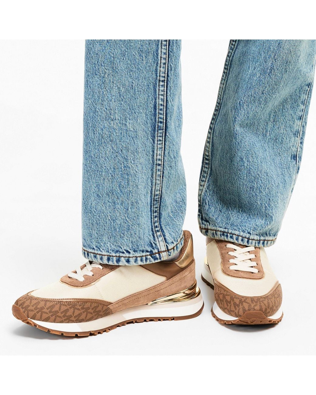 MICHAEL Michael Kors Natural Mmk Nova Trainer Ld61