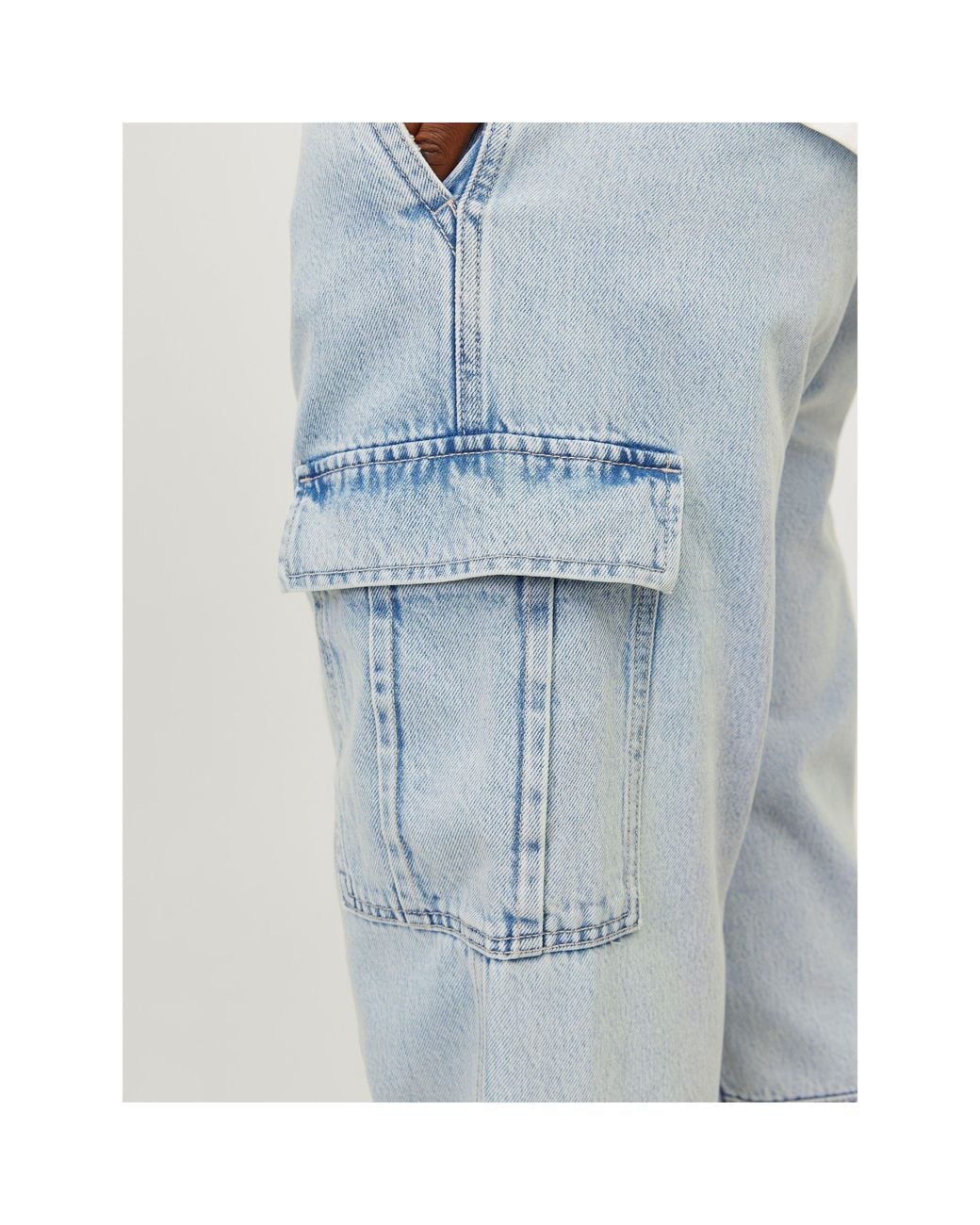 Jack & Jones Blue Eddie Wade Straight Leg Jeans for men