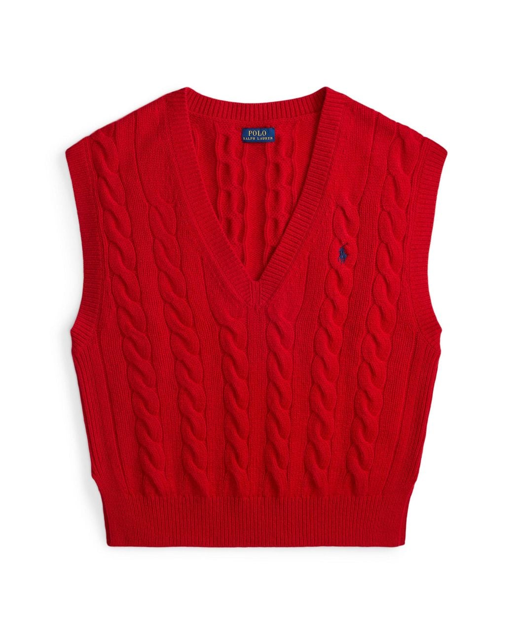 Polo Ralph Lauren Red Knitted Sweater Vest