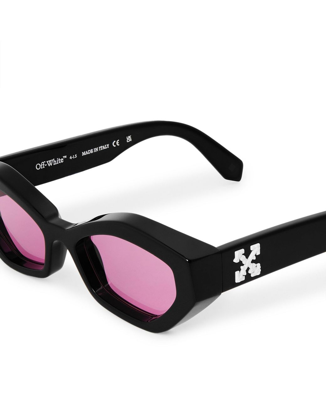 Off-White c/o Virgil Abloh Black Oeri144 Hilo Round Sunglasses