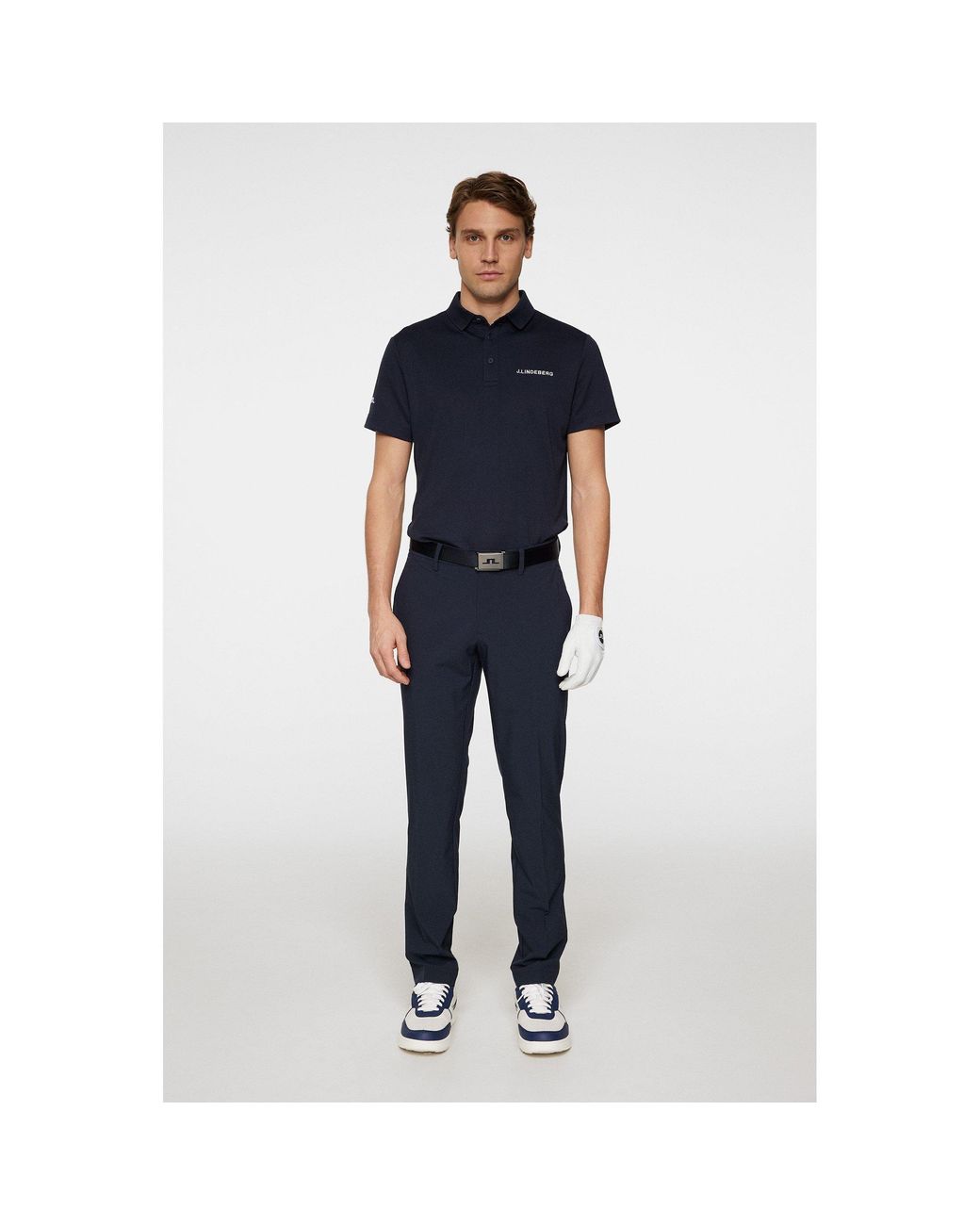J.Lindeberg Blue Jlg Bridge Short-Sleeve Performance Polo Shirt for men