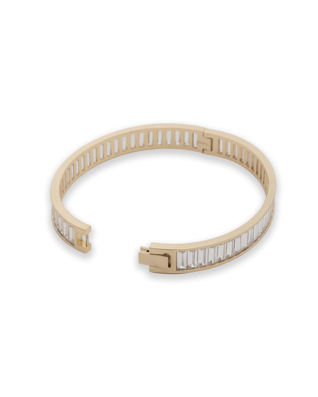 Ralph Lauren Metallic Lauren Ralph Lauren Tone & Crystal Baguette Hinge Bangle