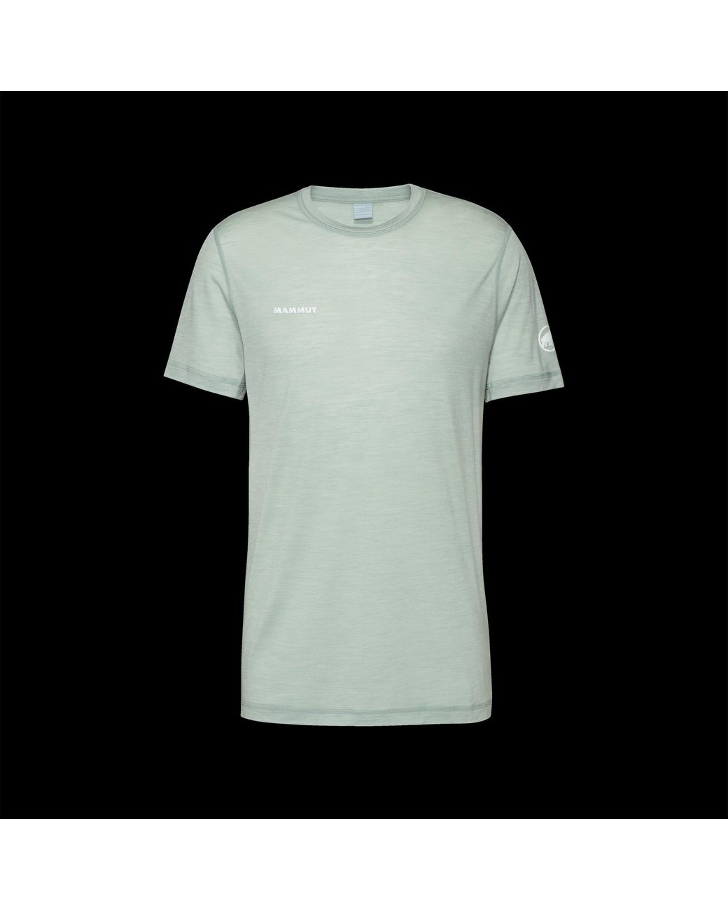 Mammut Black Tree Wool Short Sleeve Performance T-Shirt for men