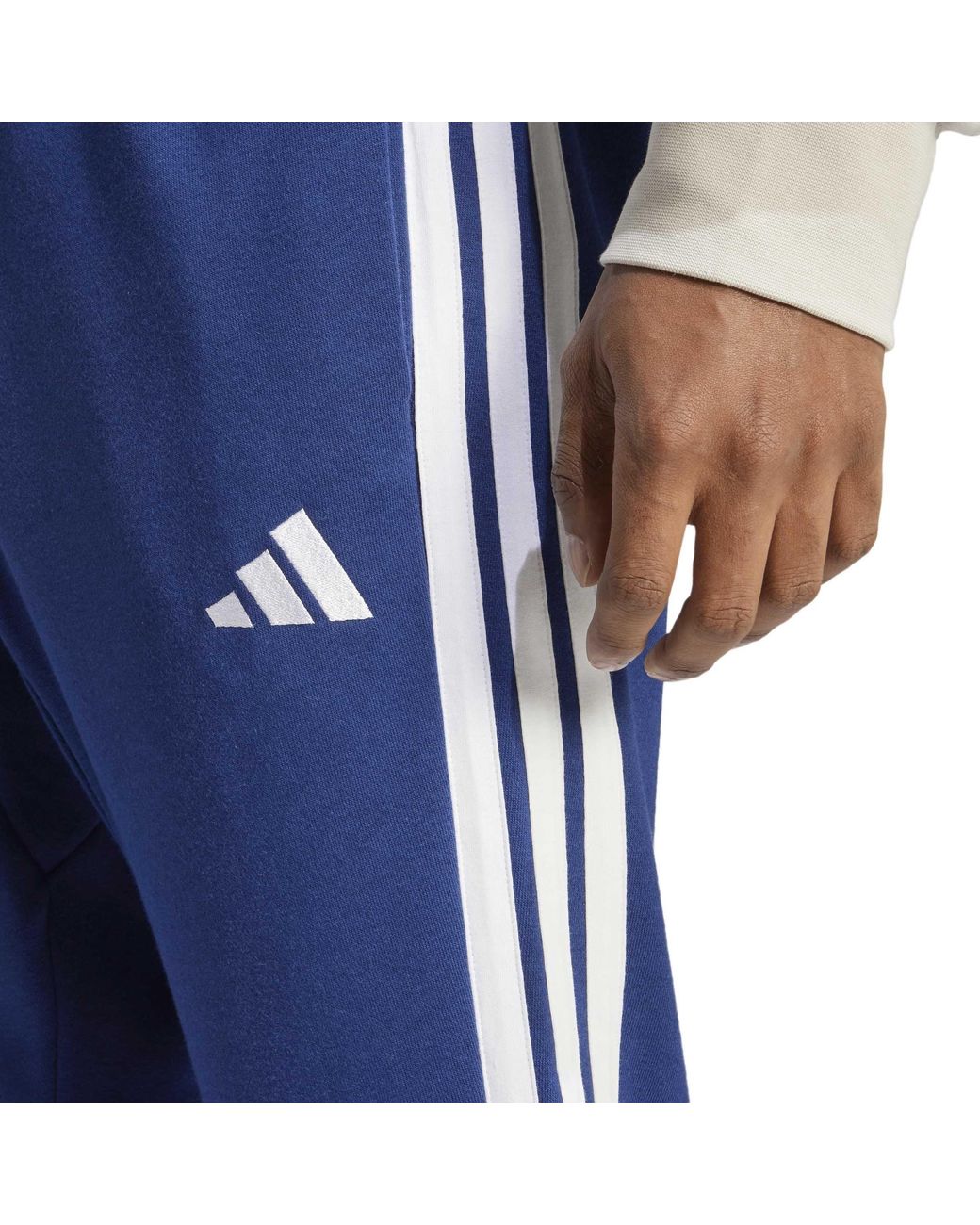 Adidas Blue Jersey Joggers for men
