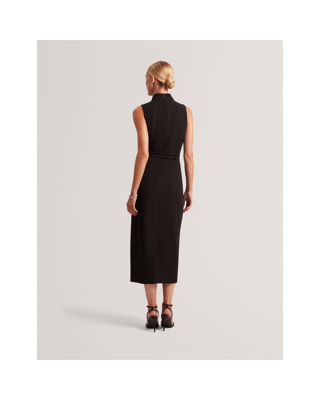Ted Baker Black Ted Midi Dress Ld71