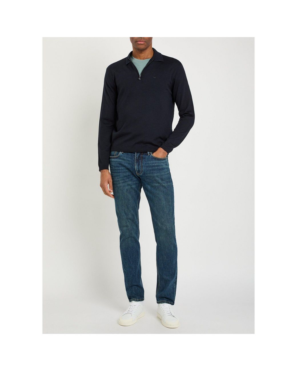 Emporio Armani Blue J06 Slim-Fit Jeans for men