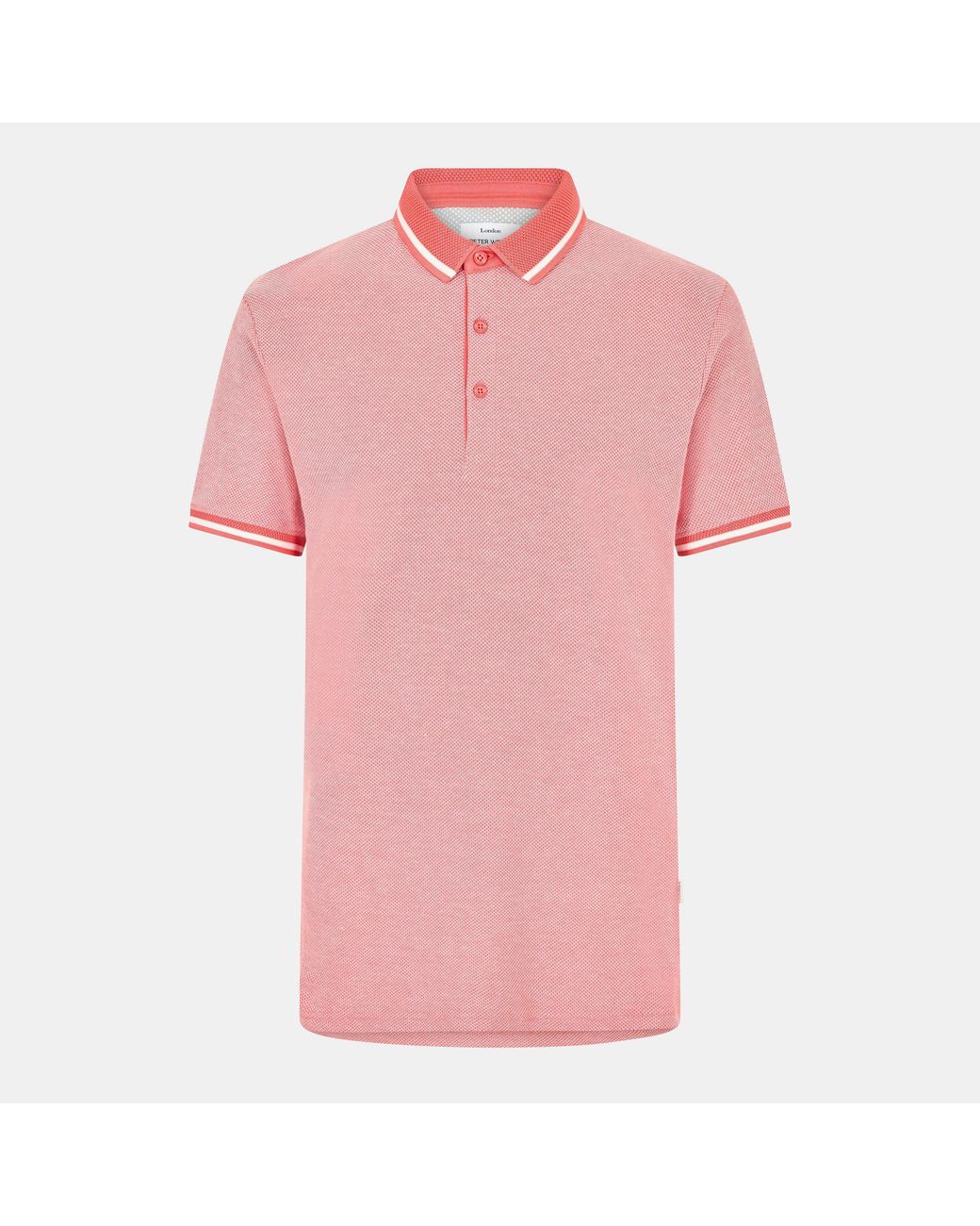 Peter Werth Red Arragon Short Sleeve Polo Shirt for men