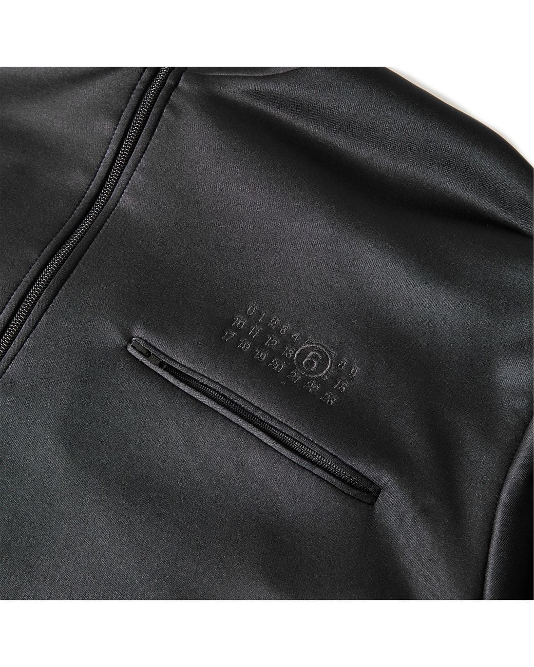 MM6 by Maison Margiela Black Numbers Tracksuit Top for men
