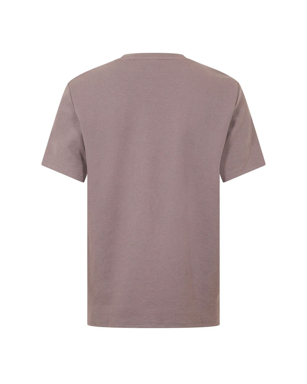 Boss Purple Bodywear Waffle T-Shirt With Structured Design for men
