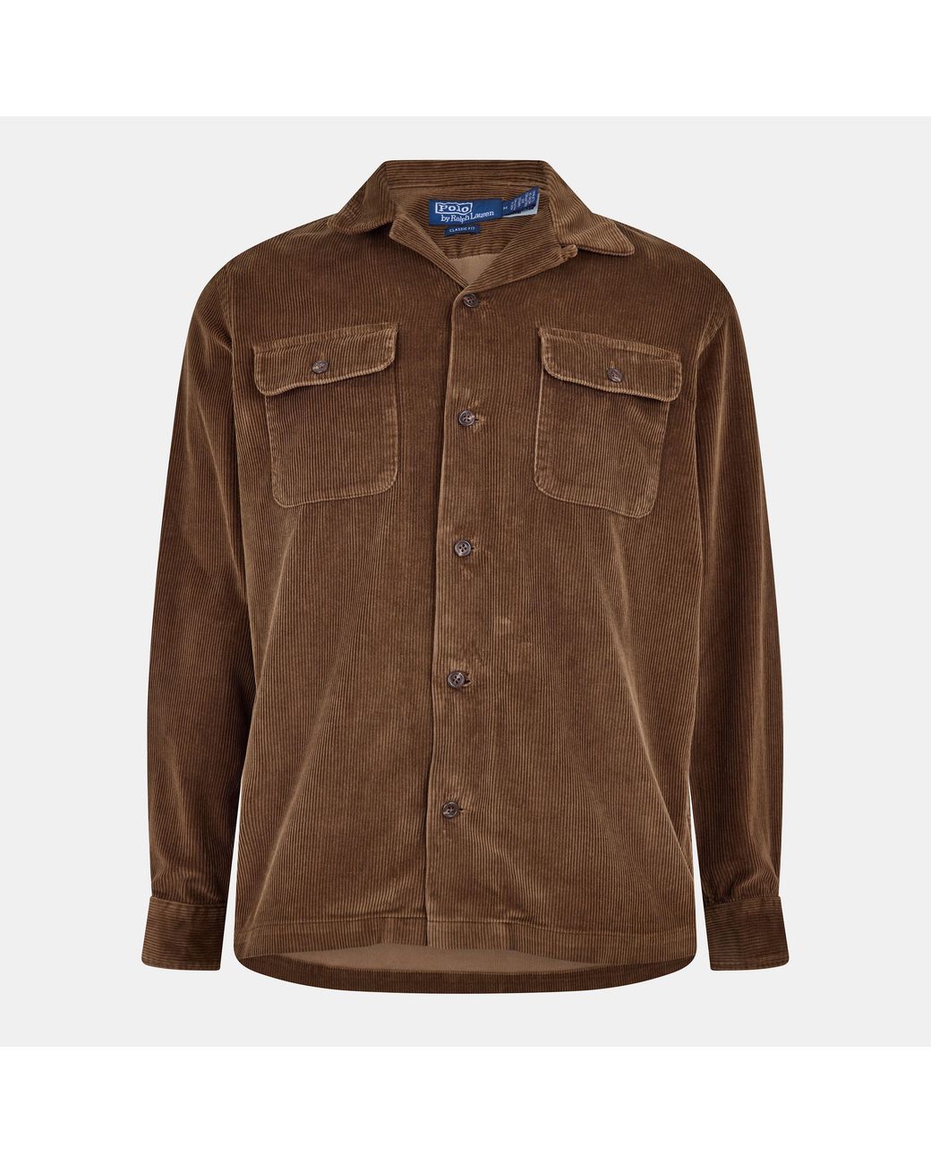 Ralph Lauren Brown Long Sleeve Plain Shirt for men