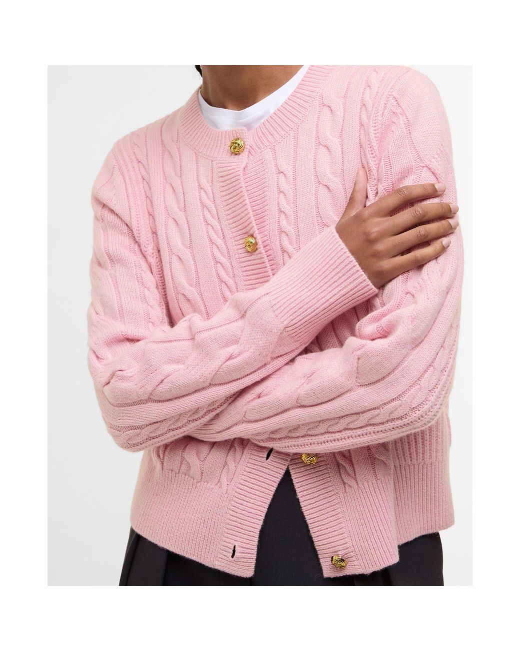Barbour Pink Elina Cardigan