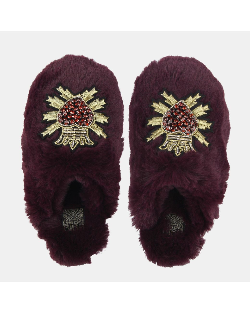 Biba Brown Embellished Slider Slipper