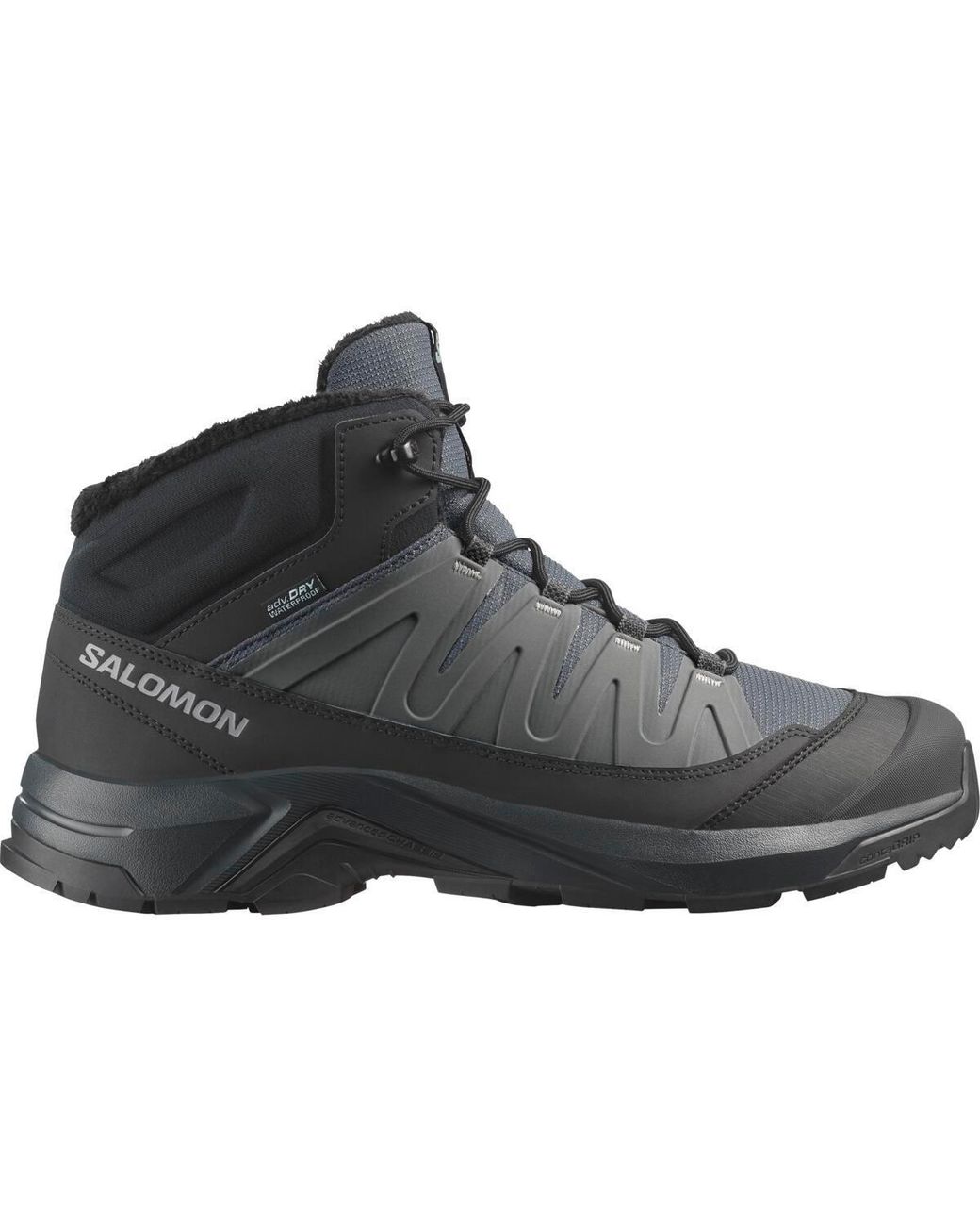 Salomon Black X Adventure Coldrush Waterproof Snow Boots for men